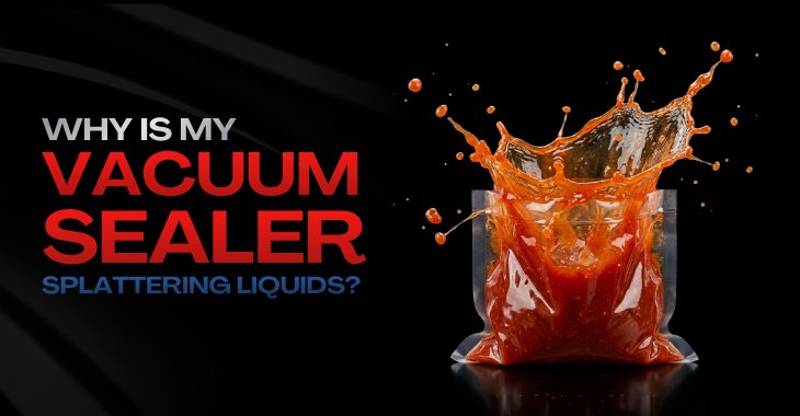 WHY IS MY VACUUM SEALER SPLATTERING LIQUIDS