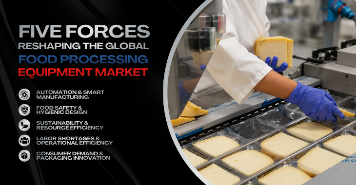 FIVE FORCES RESHAPING THE GLOBAL FOOD PROCESSING EQUIPMENT MARKET