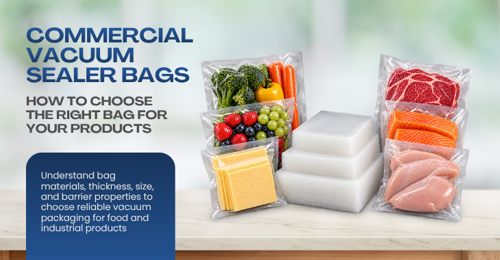 Commercial Vacuum Sealer Bags Choosing the Right Vacuum Bag for Meat, Seafood, Prepared Foods & Industrial Products