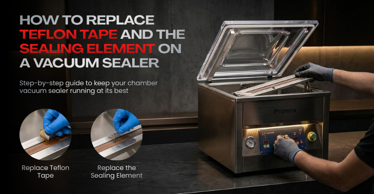 How to Replace Teflon Tape and the Sealing Element on a Vacuum Sealer