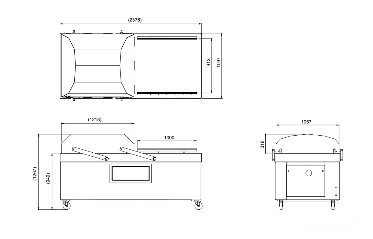 Drawing – DC900 – Double Chamber Sealer