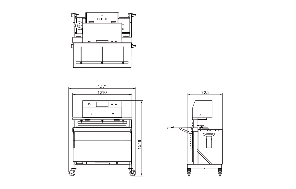 NZ-1000 - Nozzle Vacuum Sealer Drawing