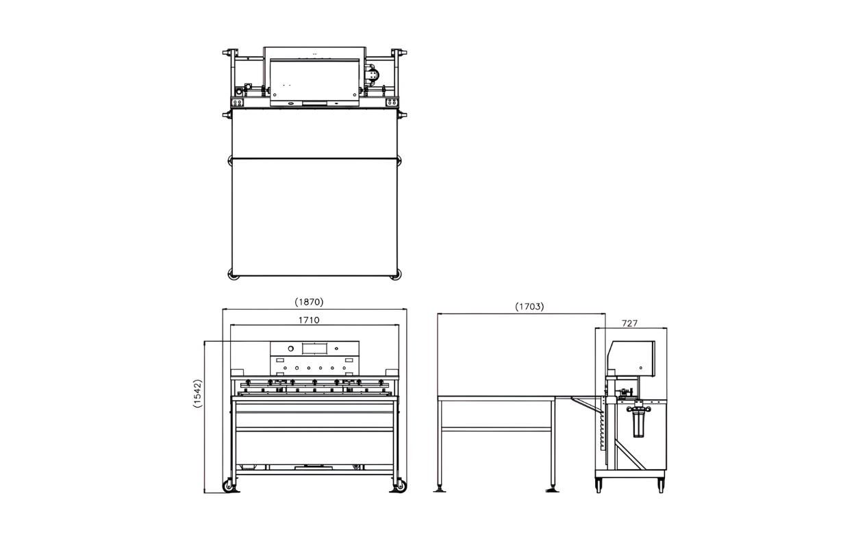 NZ-1500 Nozzle Vacuum Sealer Drawing