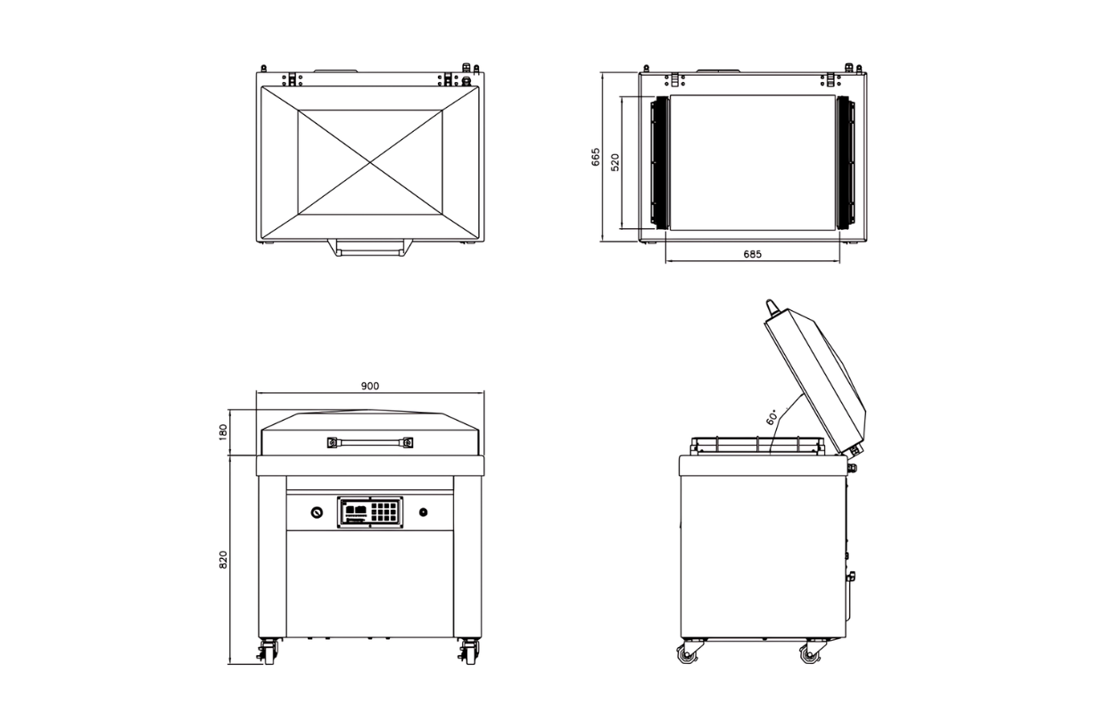 SC-680 – Single Chamber Vacuum Packaging Machine