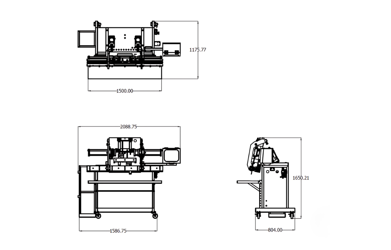 Drawing – NZV1500 – Nozzle Vacuum Sealer
