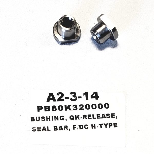 QK-RELEASE BUSHING(GOES ON THE END OF THE QK-RELEASE SEAL BAR PIN) Part # B80K320000