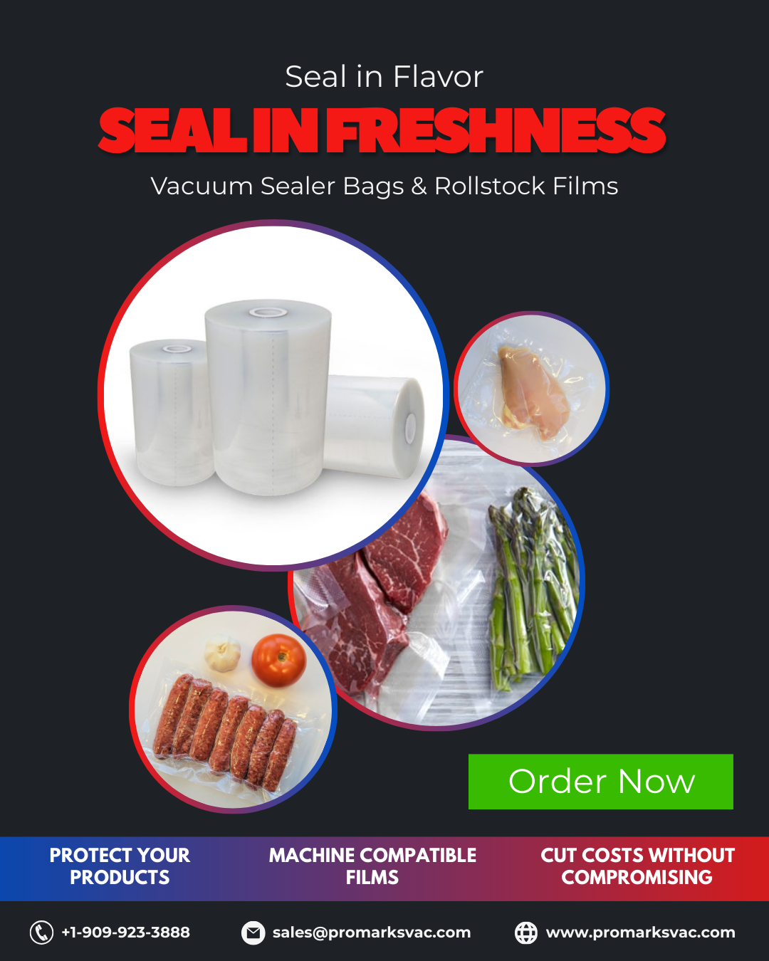 Vacuum Sealing Machine Bags & Rollstock Films Pouches
