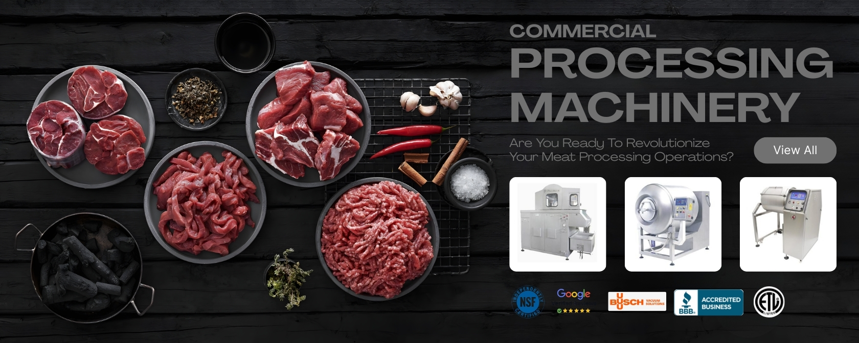 Meat-Processing-Equipment-Brine-Injector-Tumbling-Machines