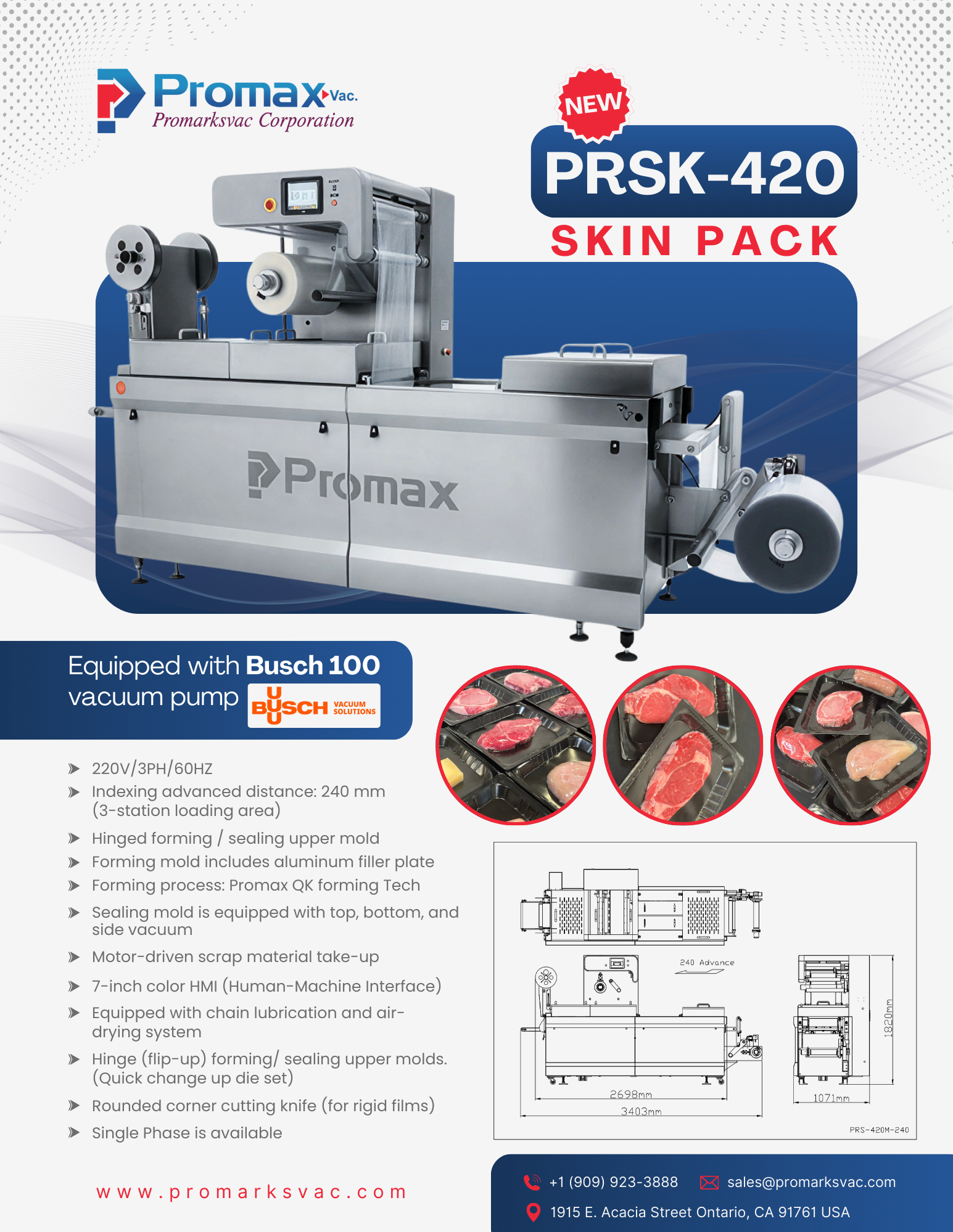PRSK-420M Skin Pack Machine