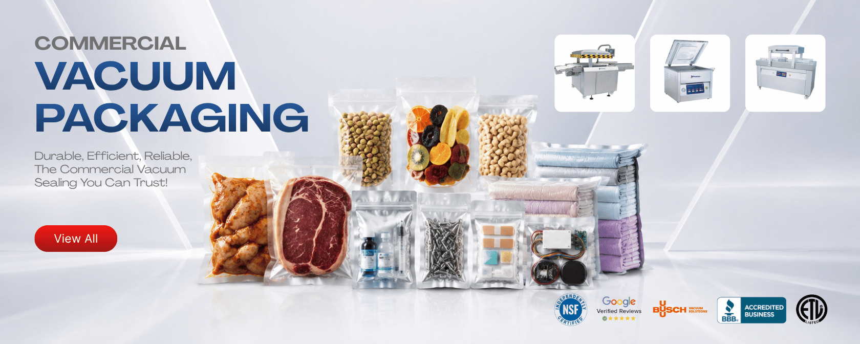 Vacuum Packaging Machine, Food & Non-Food Packaging