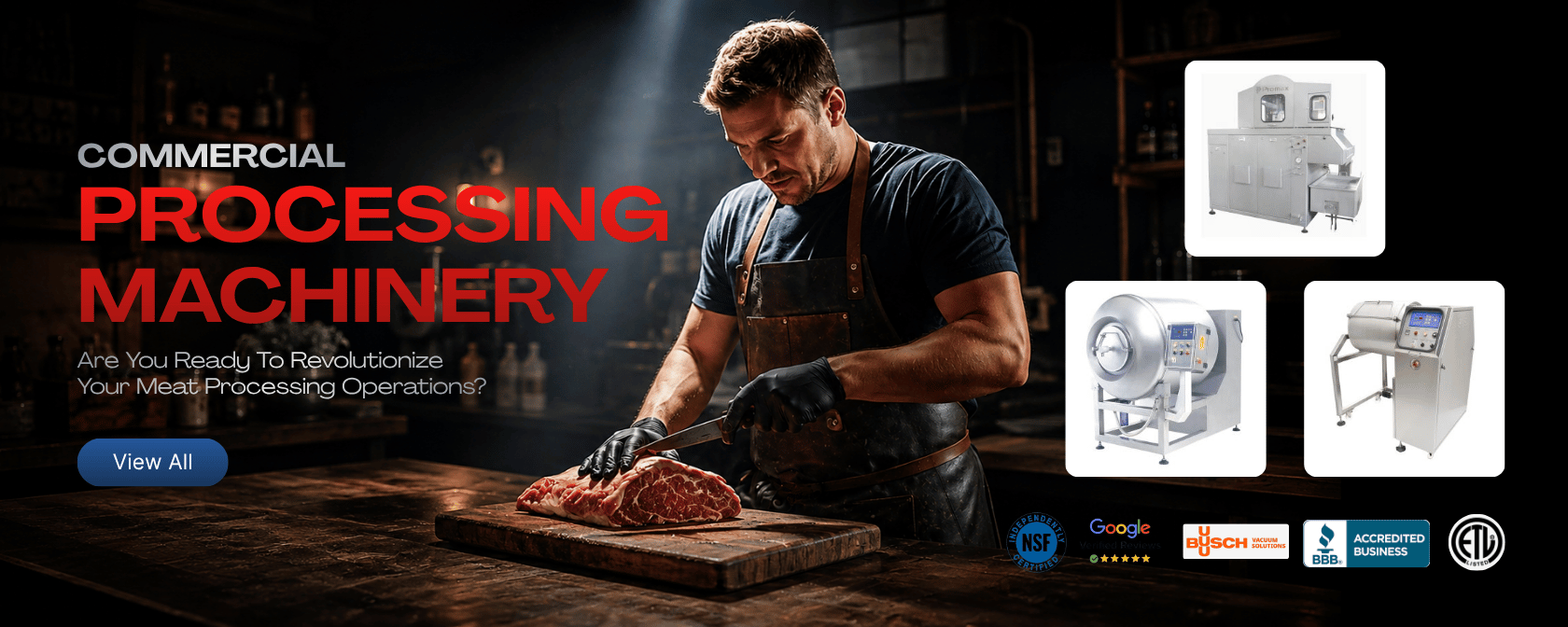 Meat-Processing-Equipment-Brine-Injector-Tumbling-Machines